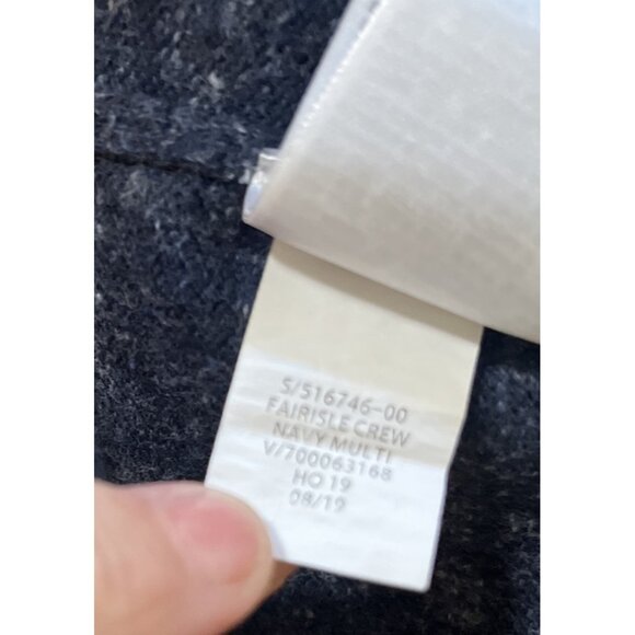 GAP Sweater Men's Colorful Fair Isle Sz XL Crew Neck Cotton Blend Long Sleeves - Picture 8 of 8